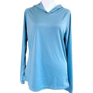 NWT Willit Women's Teal Sun Protection Hoodie UPF 50+ Stretch Quick Dry Size M